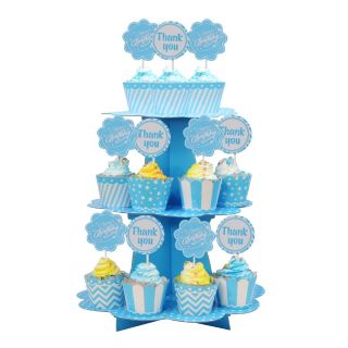 (5 MÀU) kệ giấy 3 tầng cupcake