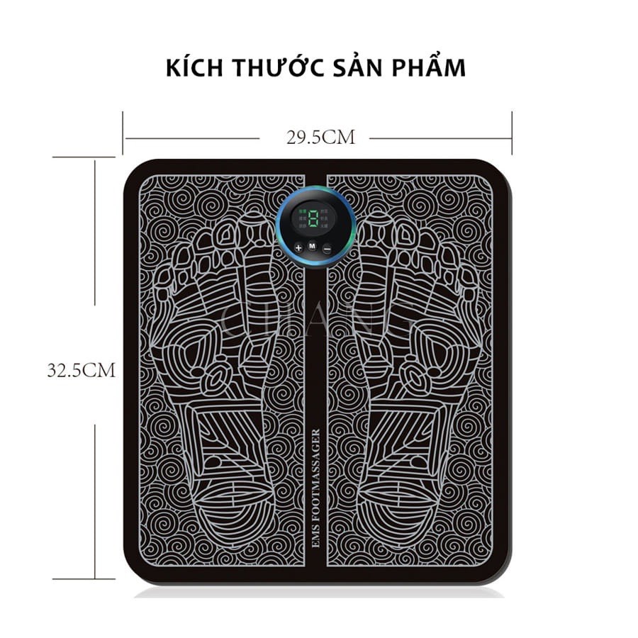 Thảm Massage Chân Có Màn Hình Hiển Thị Giảm Đau Mỏi Chân