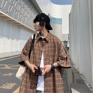 ✦ AFFLIGA ✦Áo Sơ Mi Caro Form Rộng Thoải Mái Thoáng Khí Thời Trang Cho Nam