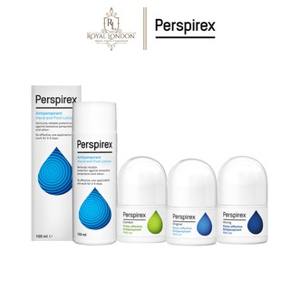 Combo ngăn ngừa mồ hôi cơ thể Perspirex lotion100ml + lăn khử mùi 20ml