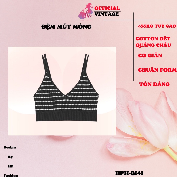 Áo Hai Dây Hở Lưng Cổ Chữ V Kẻ Sọc, Áo Dáng Croptop Gợi Cảm Thời Trang Cho Nữ Phong Cách Hàn Quốc Bi41