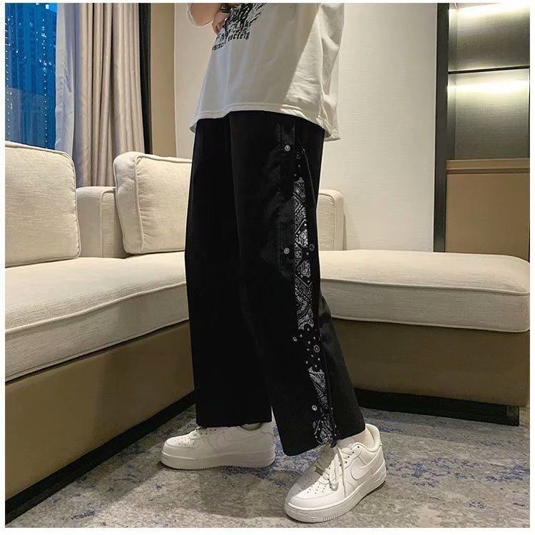 Quần dài ống rộng phong cách hiphop thời trang cá tính cho nam