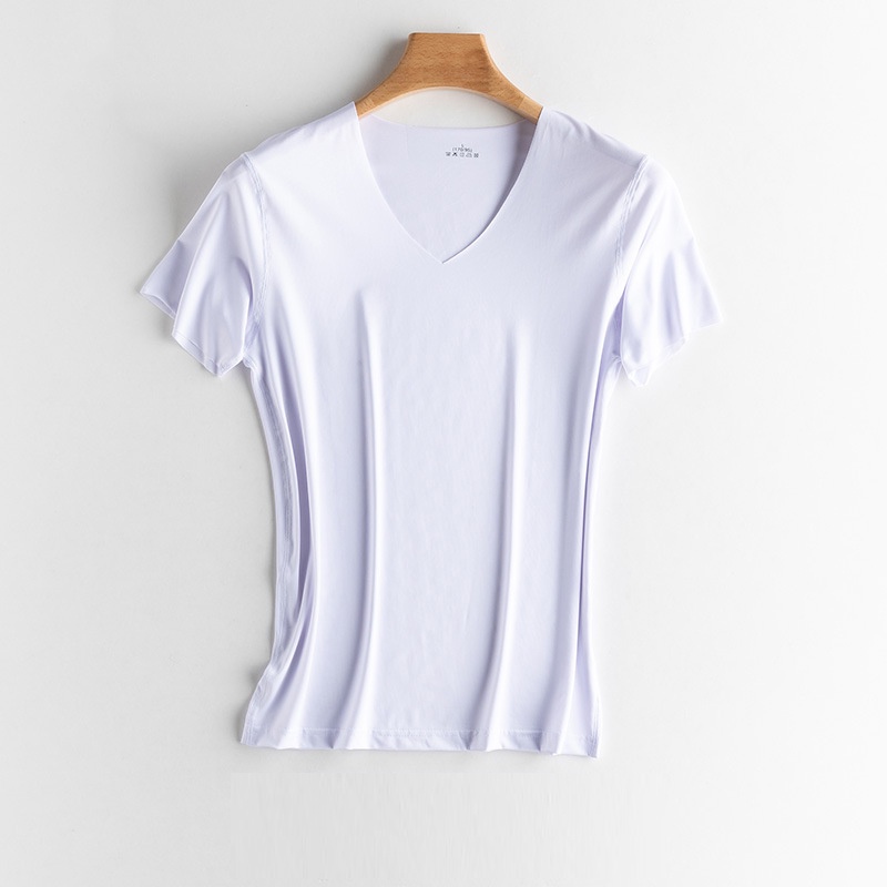 Áo Thun Nam Ngắn Tay Cổ Chữ V Khô Thoáng Nhanh Size M-5XL