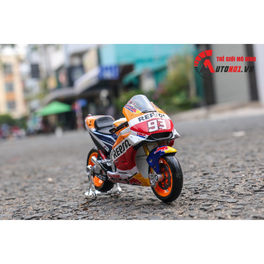 MÔ HÌNH XE MOTO GP HONDA RC213V REPSOL 2018 MARC MARQUEZ NO.93 1:18 MAISTO 5815