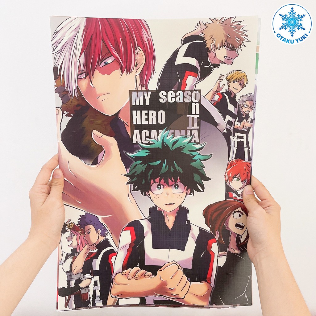 [8 Tờ] Poster Khổ A3 Anime Boku No Hero Academia