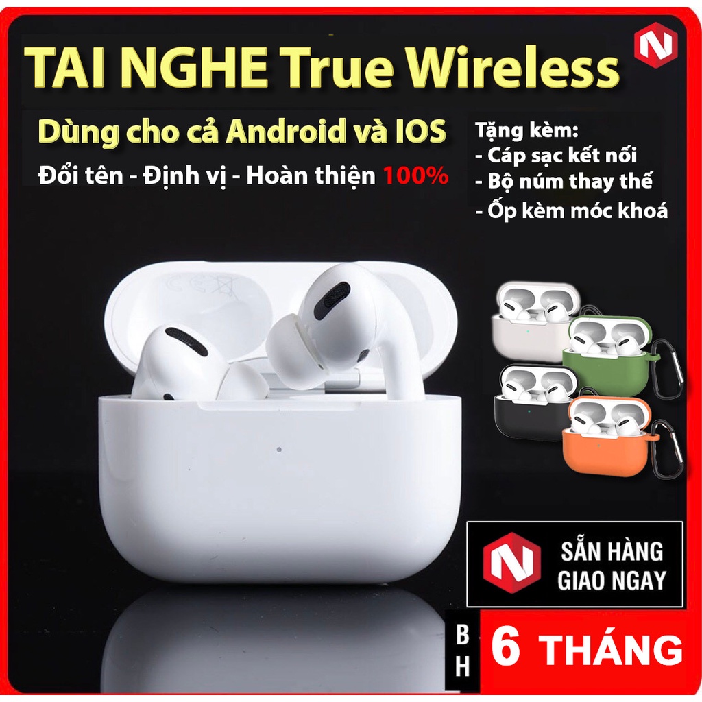 Tai Nghe Không Dây Bluetooth TWS Bản Cao Cấp Định Vị Đổi Tên Pin 5h Earldoms