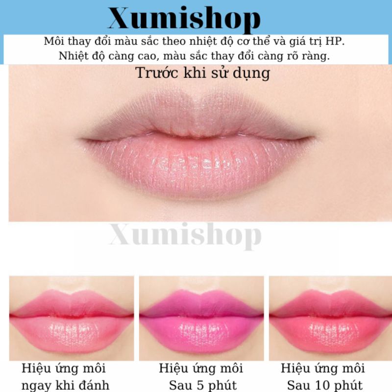 Son Dưỡng Môi Có Màu Aloe Lip Dưỡng Ẩm Tự Nhiên Đổi Màu Theo Nhiệt Độ Cơ Thể Dùng Được Cho Cả Mẹ Bầu Và Xumishop