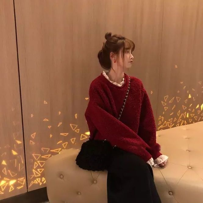 Set áo hoodie giả lông dày + chân váy ngắn thời trang nữ