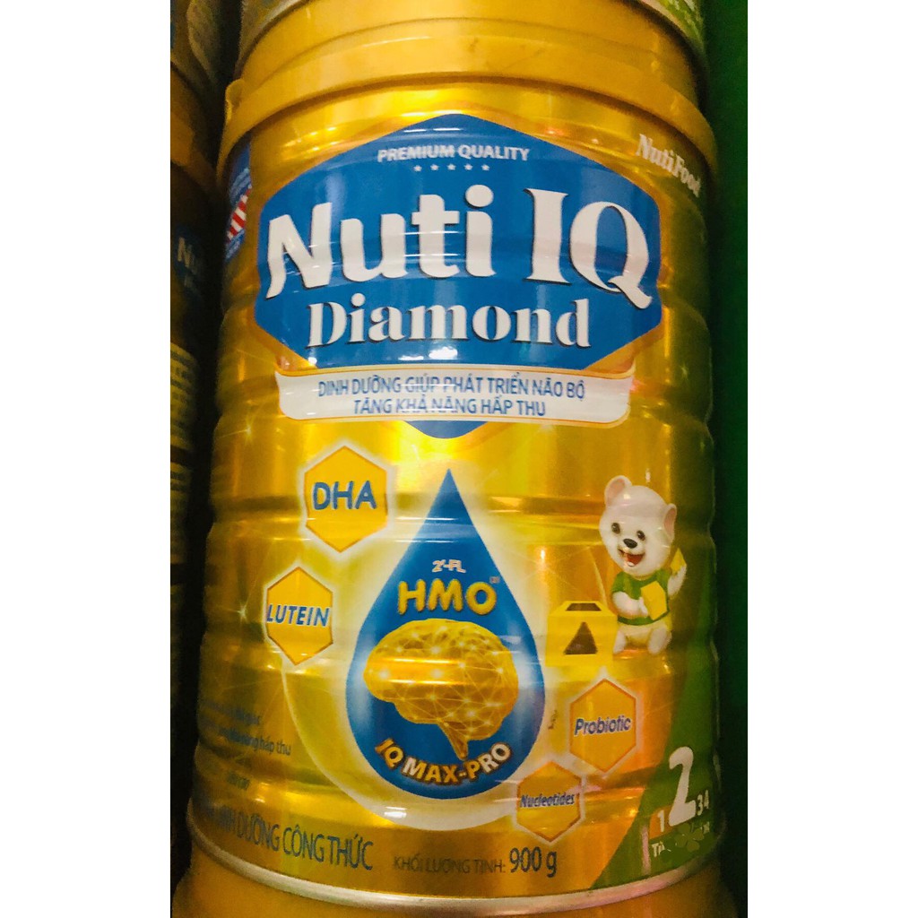 Sữa Nuti IQ Diamond số 2 900g (Dinh Dưỡng Giúp phát triễn Não Bộ)