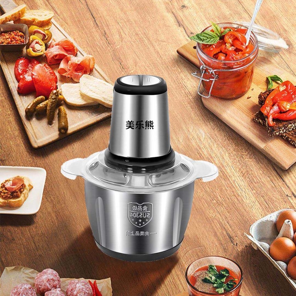 Cối xay thịt đa năng inox 304 cao cấpMáy xay thịt, máy xay đa năng, công suất 250W, cối inox304, 4 lưỡi dao sắc bén