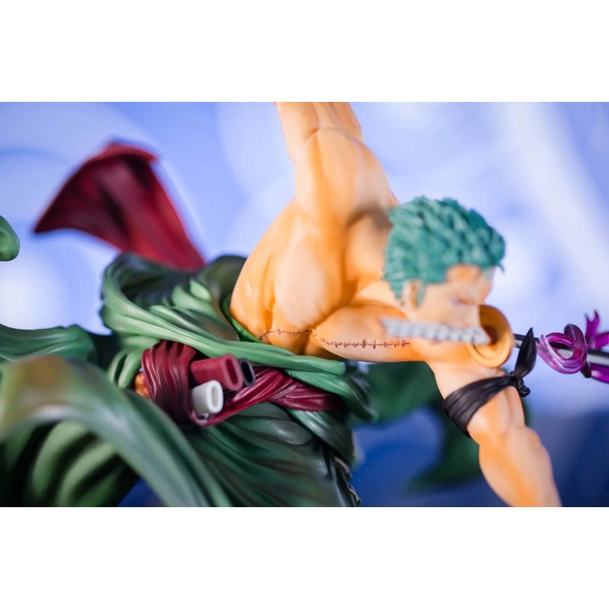 Mô hình One piece Zoro battle ver cao 25cm hiệu ứng haki fullbox đủ phụ kiện