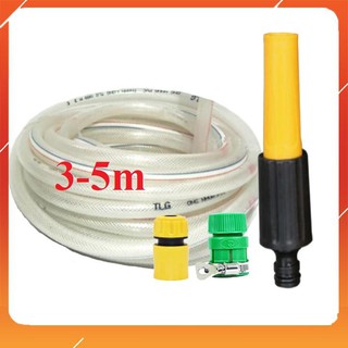 Bộ dây vòi xịt bơm nước tưới rửa ✔, tăng áp 3 lần, loại 3m, 5m 206622-5Ncút sập+ 🎁 túi đựng bút [SKM]