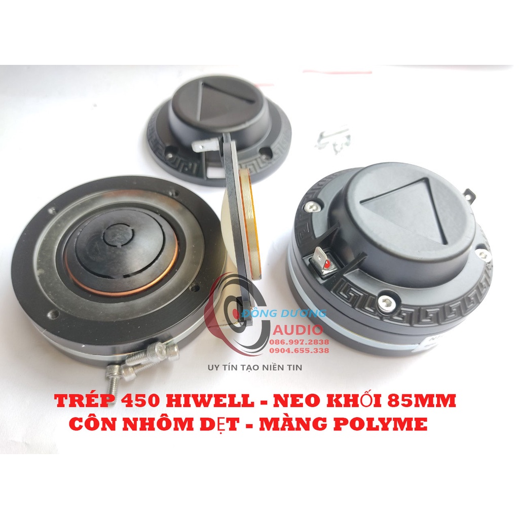 CỦ LOA TREBLE 450 NEO HIWELL - GIÁ 1 ĐÔI - CÔN NHÔM DẸT MÀNG POLYME - CỦ KÈN NEO