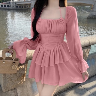 VÁY XOÈ HỞ LƯNG ~ SẴN ĐEN~ QCCC