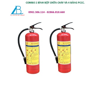 Combo 2 bình bột chữa cháy 4Kg