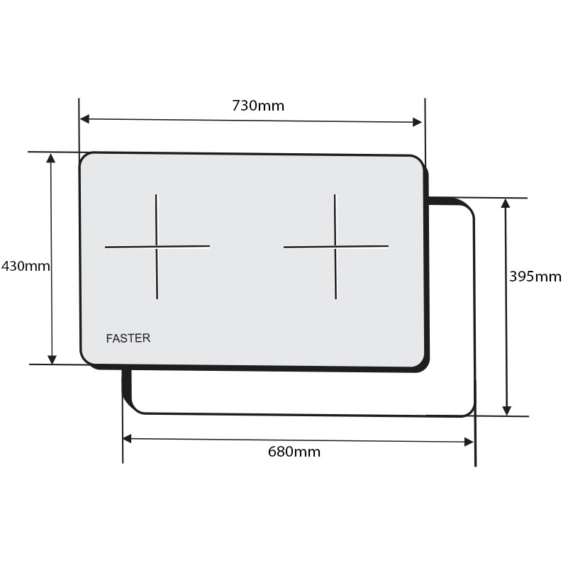 [Mã ELMS5TR giảm 5% đơn 5TR] Bếp từ Faster FS 723I nhập khẩu Malaysia, bếp từ đôi, bếp điện từ