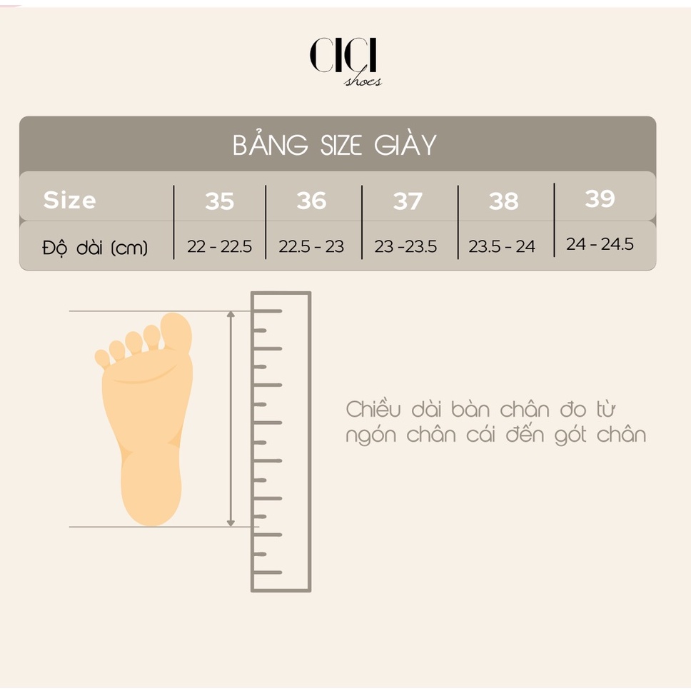 Giày cao gót nữ CiCi Shoes gót vuông trong 5cm, guốc quai da chữ V đính đá - GL319