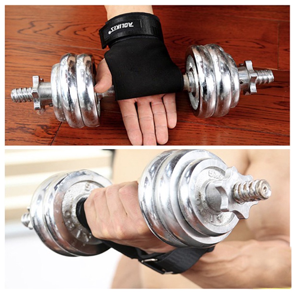 LÓT TAY KÉO LƯNG - Găng tay tập Gym Kết hợp Dây kéo lưng - Hỗ trợ Deadlift, nâng tạ, lên xà