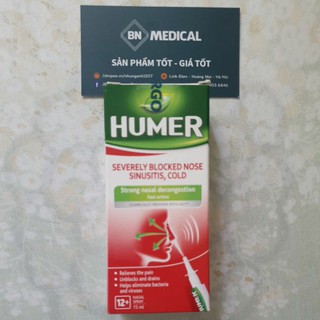 Xịt xoang Humer sinusitis