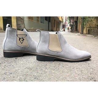 Chelsea boot nam da lộn cổ lửng