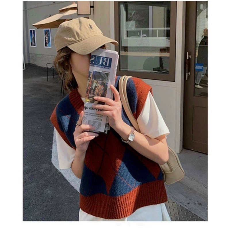 Áo len gile trám hot hit