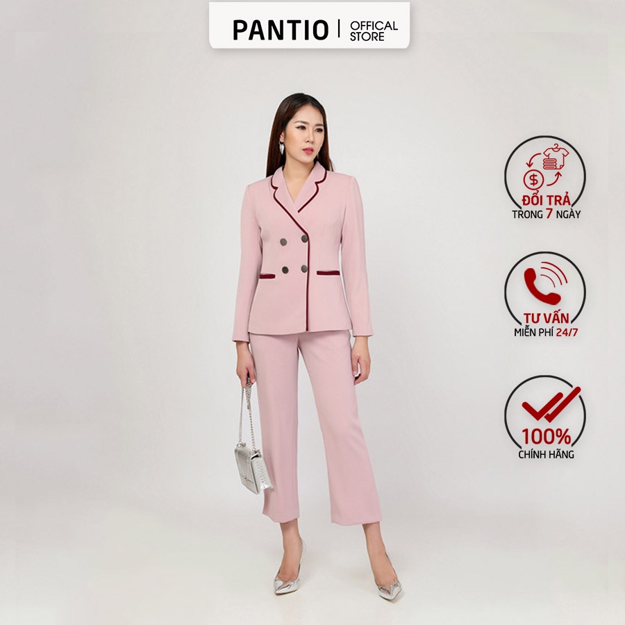 Áo vest nữ dáng suông nhẹ phối hai màu thời trang BAV92113 - PANTIO