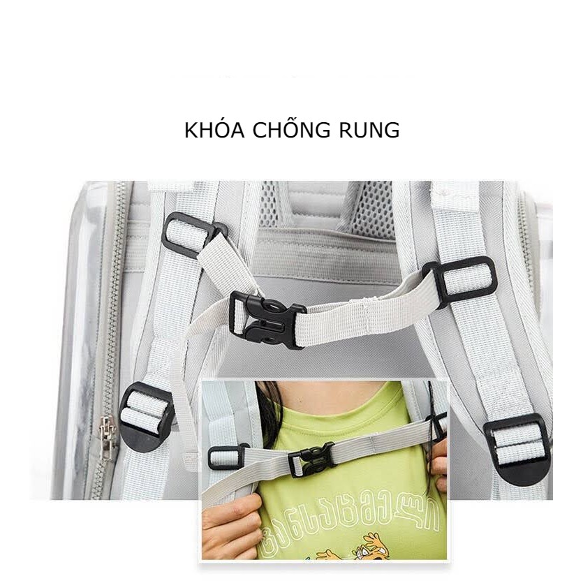 Balo trong suốt cho thú cưng mookipet