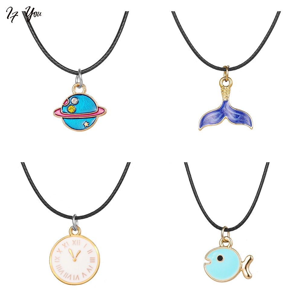 Vòng cổ AY mặt tùy chọn kiểu xinh xắn dễ thương