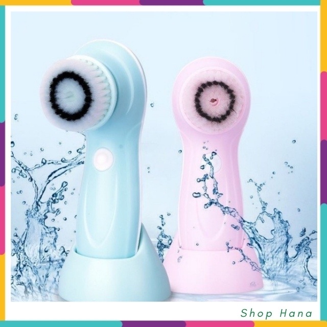 Máy rửa mặt mini xoay 360 độ dụng cụ làm đẹp và chăm sóc da tại nhà cho các chị em HNH023