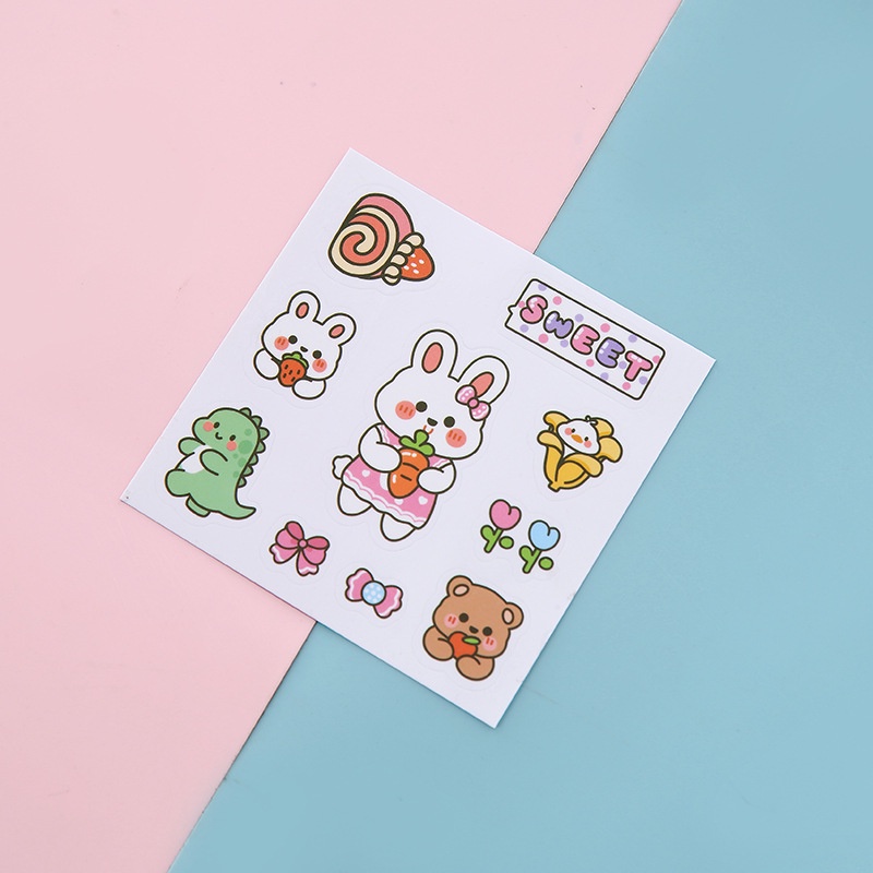 Sticker trang trí sổ tay anime cute dễ thương , hình dán sticker trang trí sổ, quà tặng, thiệp đồ décor