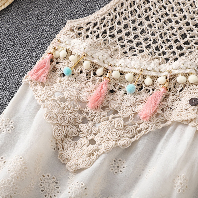 Áo Thun Không Tay Mùa Hè Có Dây Buộc Kiểu Dáng Đáng Yêu Phong Cách Boho Cho Nữ