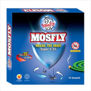 Hộp Nhang Muỗi Mosfly Super Green 10 Khoanh
