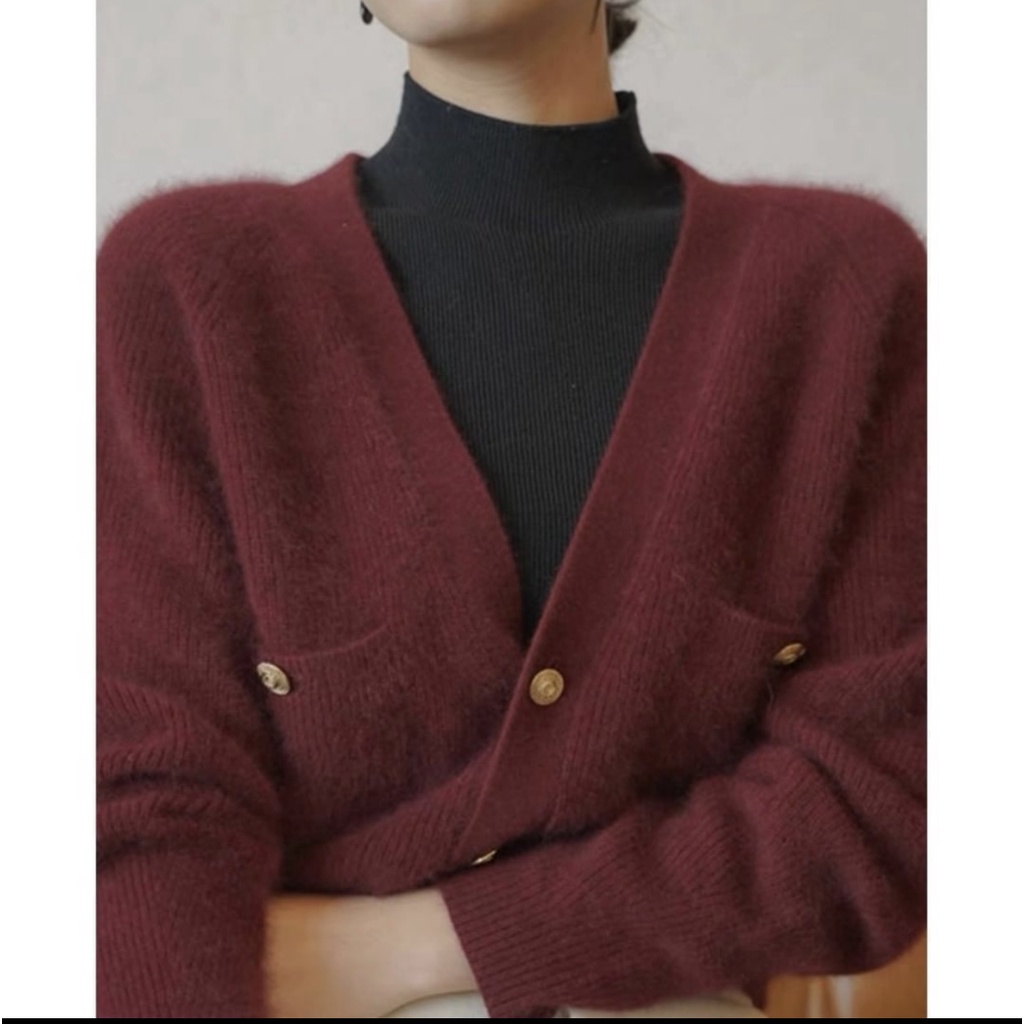 Áo cardigan len phong cách retro