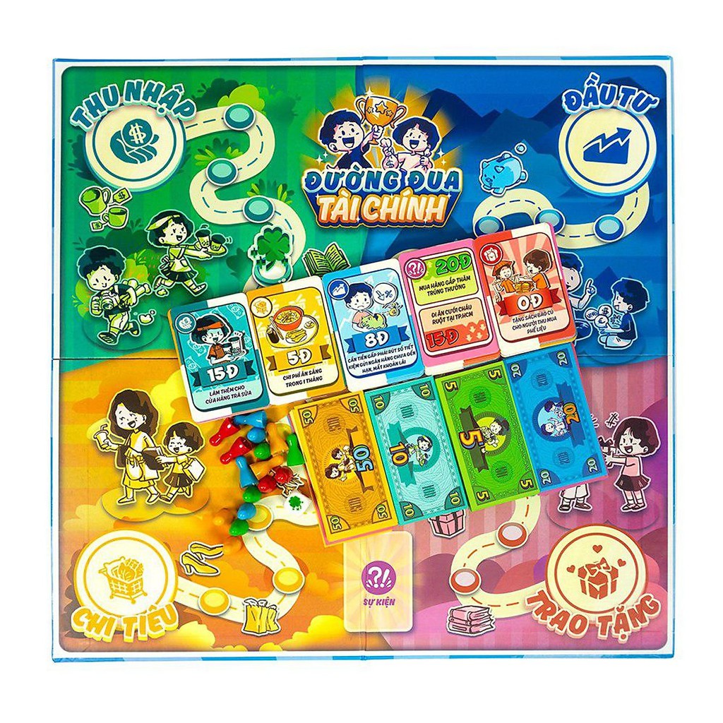 Đường Đua Tài Chính - Trò chơi giáo dục tài chính cho bé - Board Game VN