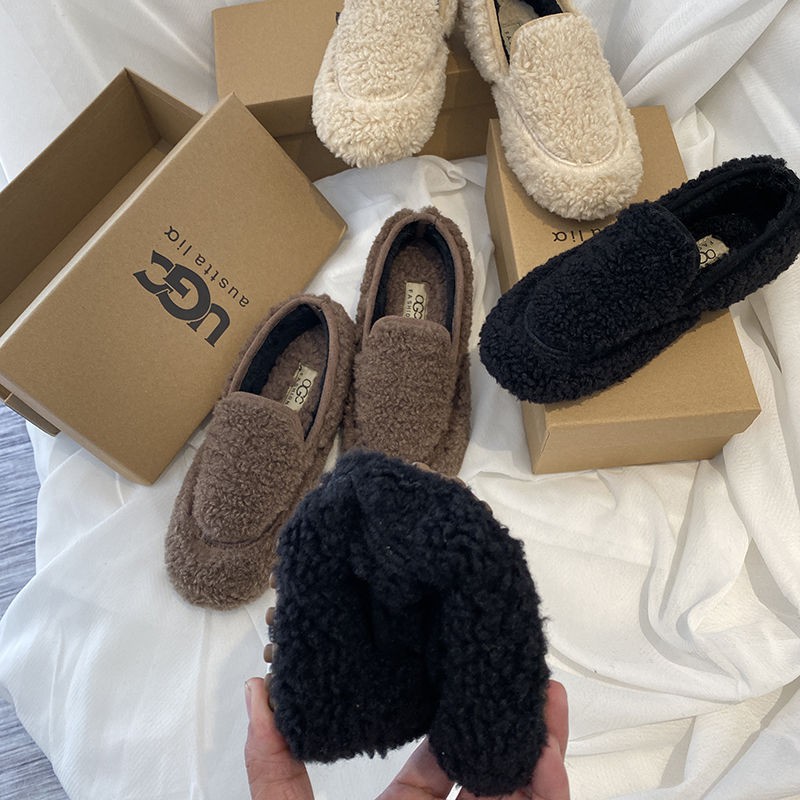 Giày Lười Lót Nhung Đế Bệt Thời Trang Dành Cho Nữ | BigBuy360 - bigbuy360.vn