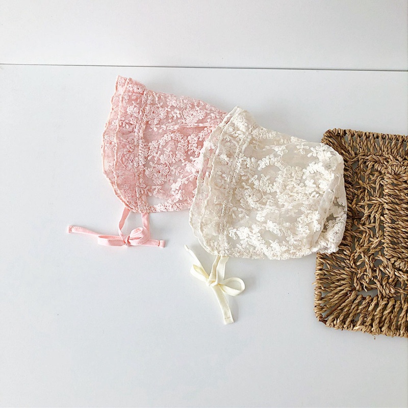 Mũ Ren Hoa Chụp Ảnh Công Chúa Cho Bé Gái