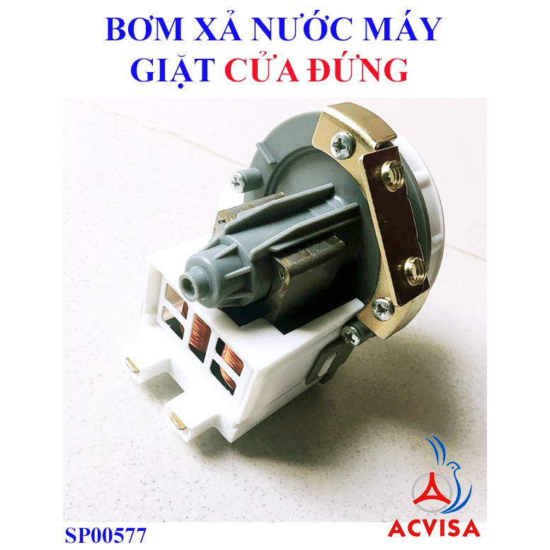 Bơm Xả Nước Máy Giặt Cửa Đứng (Cổ Xả Bên Phải)