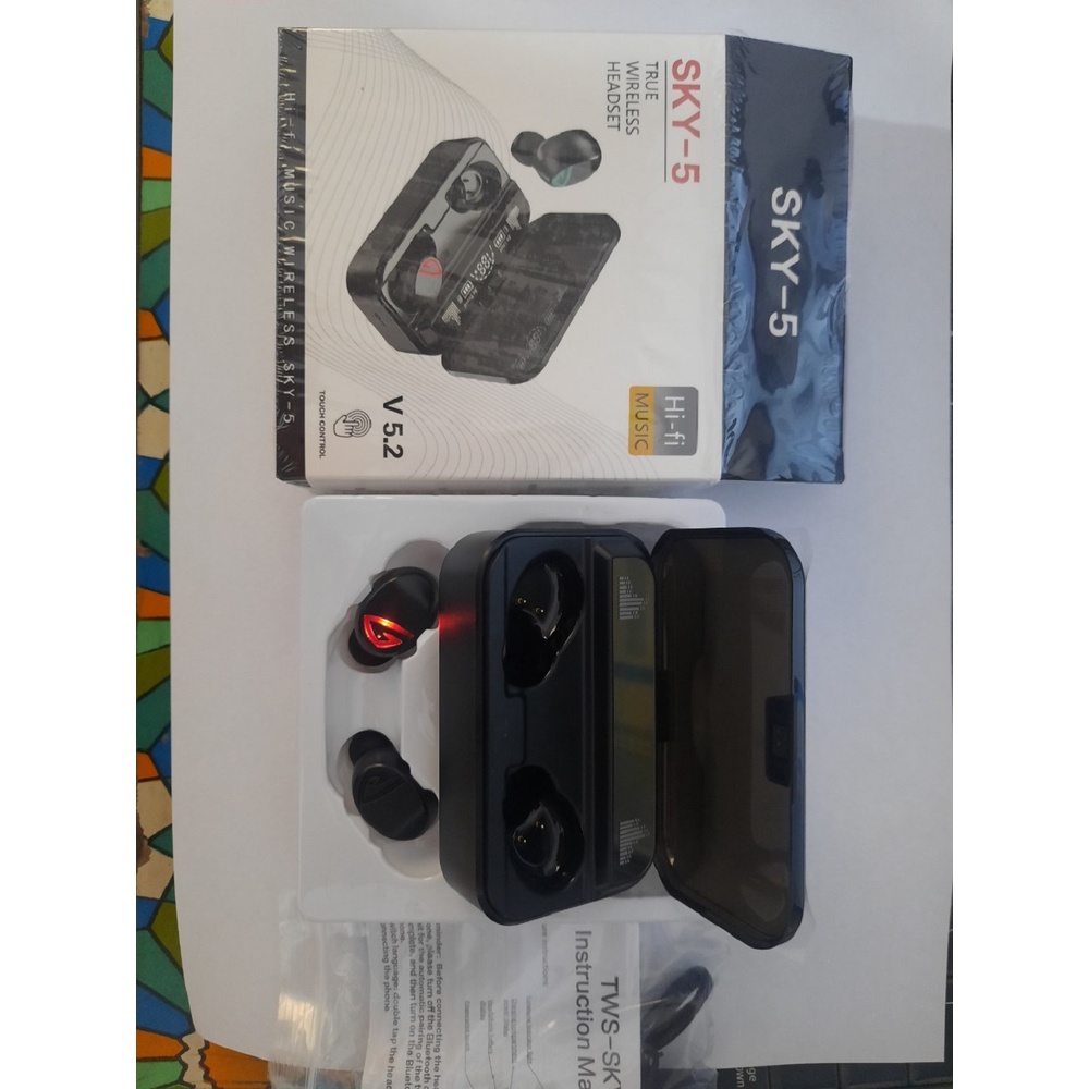 Tai nghe bluetooth S10 Sky5 V5.2 phiên bản 2022, cảm ứng vân tay, Chống nước tiêu chuẩn IPX7 , kiêm sạc dự phòng