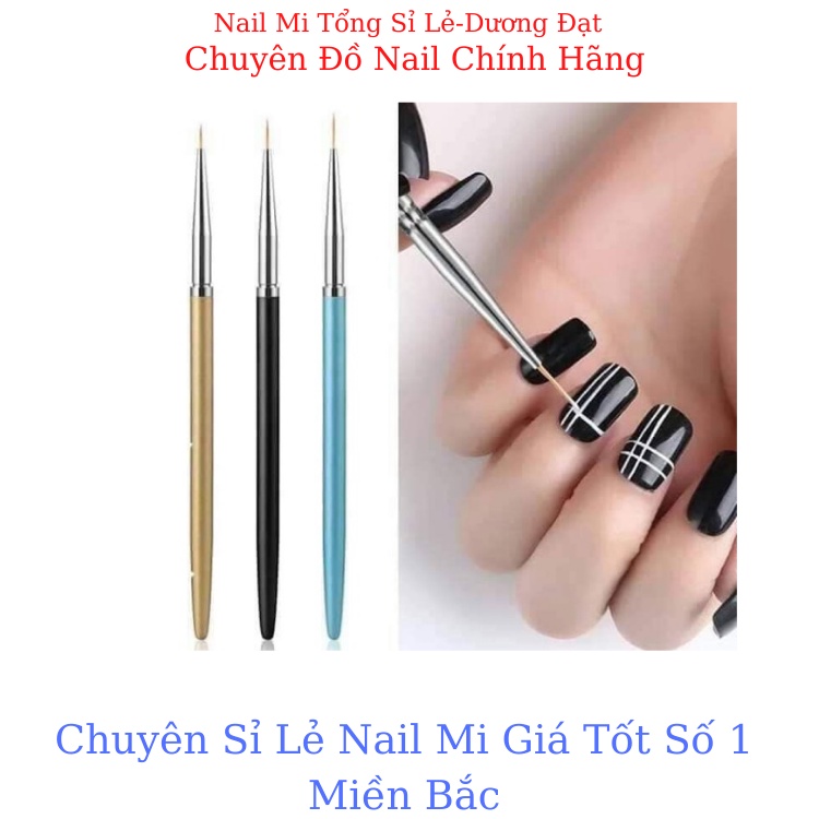 Cọ vẽ nét móng,bút vẽ nét 3 cây cực đẹp"cao cấp" - Nail Mi Tổng Sỉ Lẻ