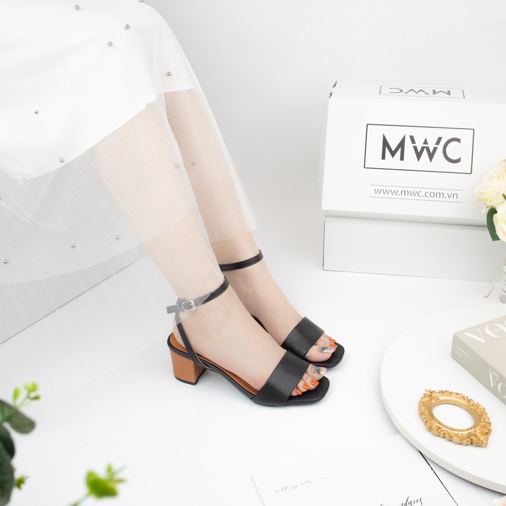 Giày Sandal Cao Gót MWC Đế Vuông 5CM Đơn Giản Thời Thượng NUCG-3821