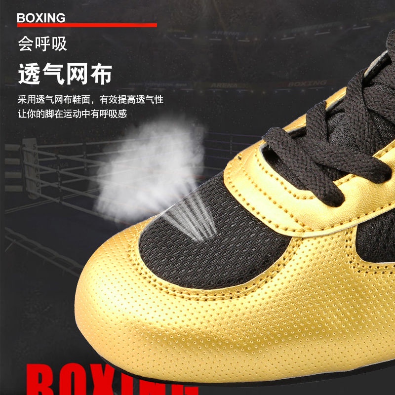 Giày Bốt Cổ Cao Chuyên Dụng Tập Boxing Cho Nam Nữ