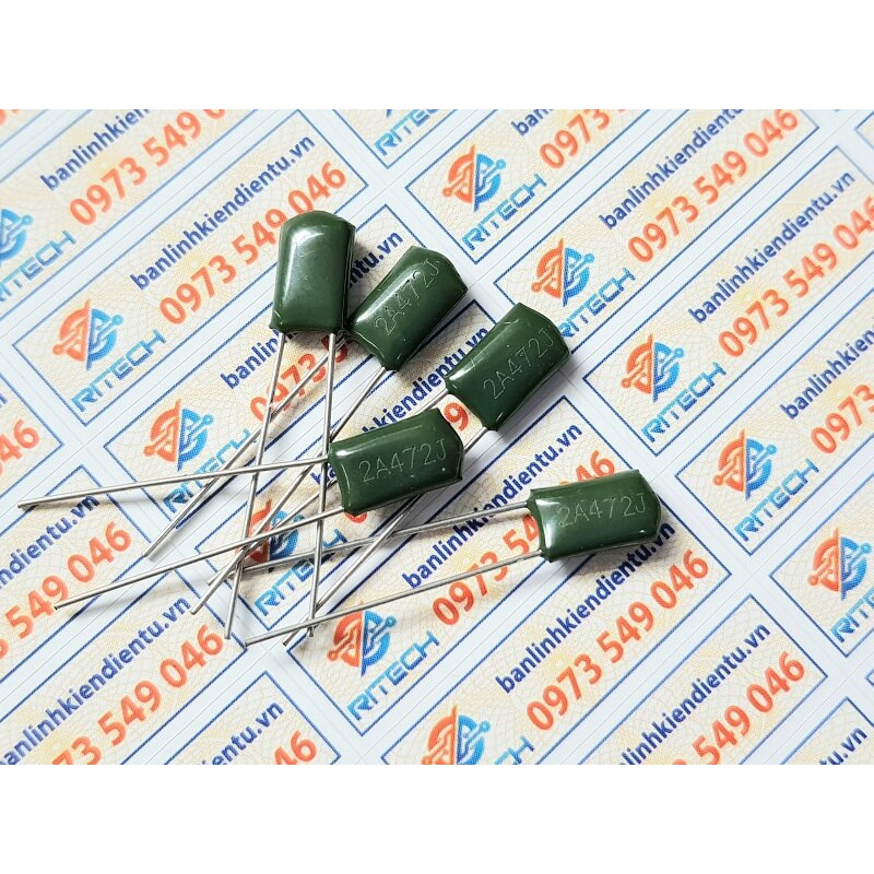 [Combo 20 chiếc] Tụ mica 2A472J 4.7nF 100V