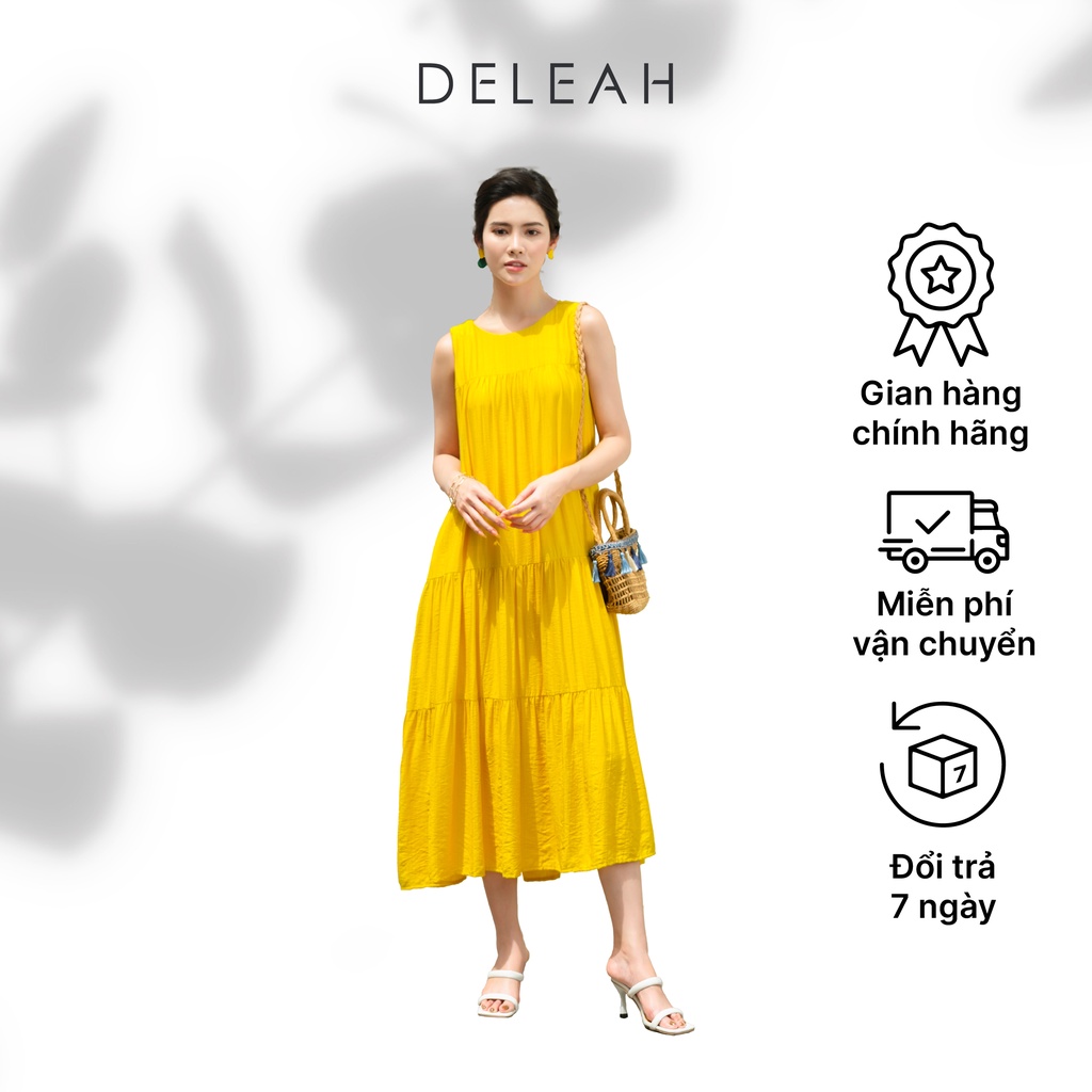 Đầm dáng suông De Leah thiết kế đuôi cá hai tầng vừa kín đáo vừa nữ tính mềm mại