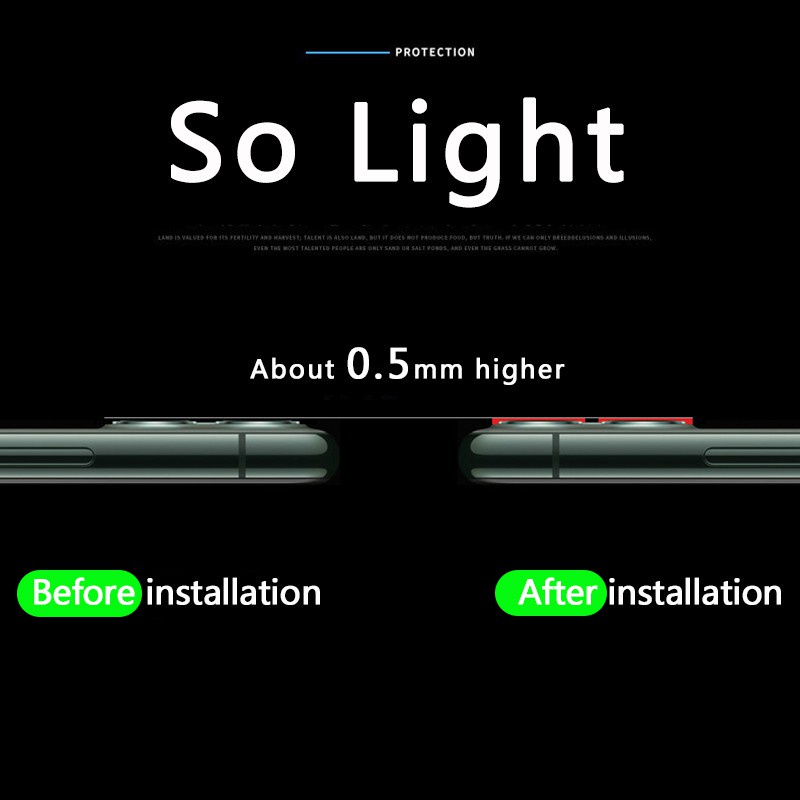 Len bao ve camera 11 promax Màng kim loại bảo vệ ống kính camera cho Iphone 11/11 Pro//12/12 Mini/13