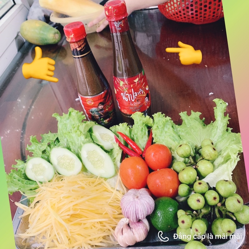 Mắm trộn gỏi đu đủ  LOẠI NGON NHẤT gia vị làm món ba khía thái lan hiệu cô gái