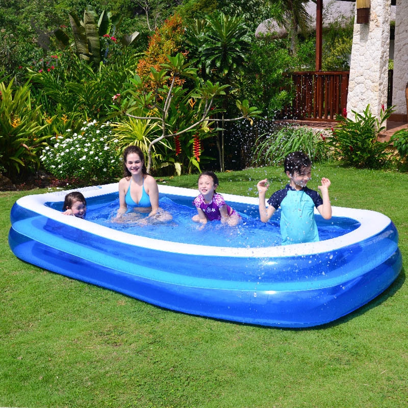 COD&amp; Baby Kid Inflatable Swimming Pool Paddling Pool Large Size Thickened Square Swimming Pool &amp;VN