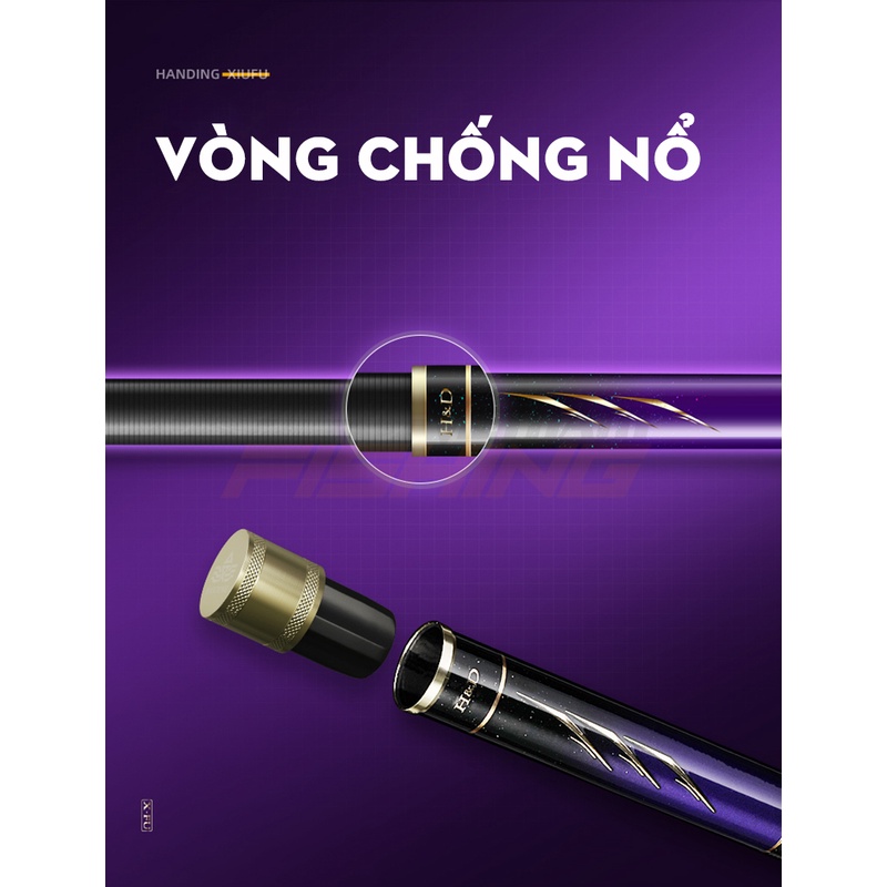Cần câu tay Handing Tú Phu Lý 4m5 - Hàng Chính Hãng