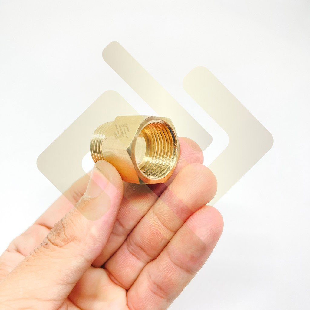 [LƠ REN ĐỀU] Khớp nối ren trong ren ngoài dân dụng BSP hệ G - Bằng đồng (Brass Adaptor female to male) Sơ mi cả rá ngược