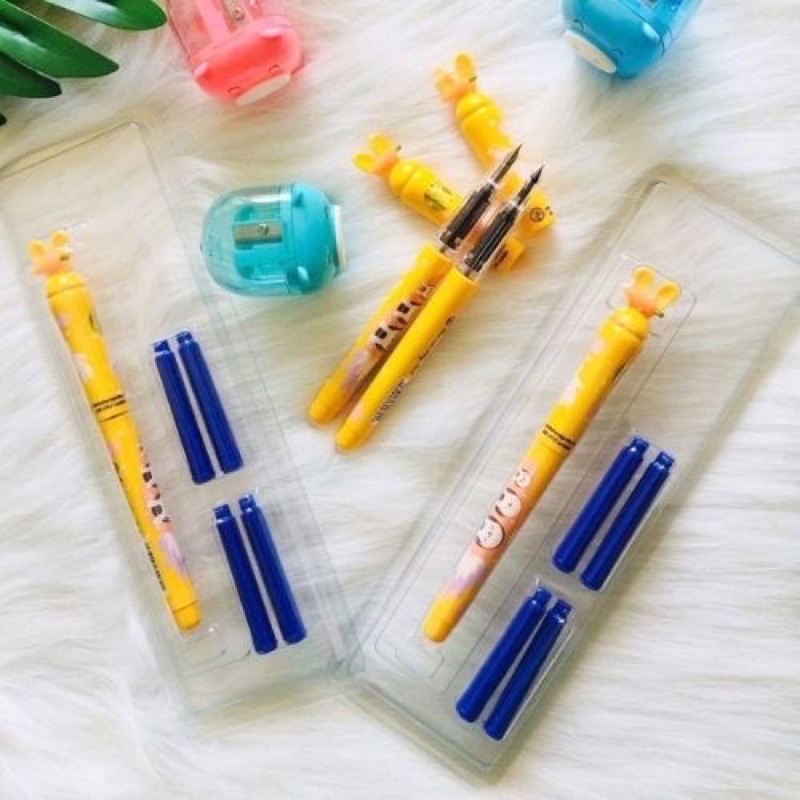 Bút mài Thầy Ánh SH070 xóa được ngòi kim tinh êm trơn nét nhỏ (tặng kèm 4 ống mực) - Bút luyện chữ đẹp Ánh Dương