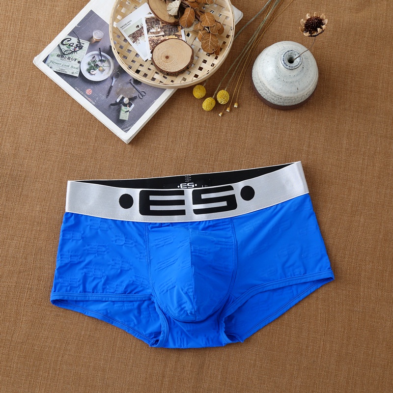 [free ship 50k + che tên đơn hàng] quần lót nam, quần lót boxer thun lạnh es nam giới (hình chụp tại shop)